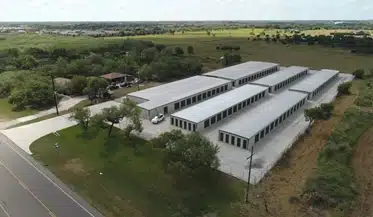 Aerial view of storage facility