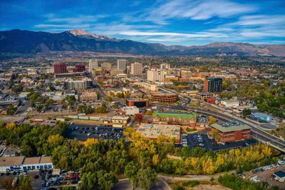 Skyline view of Colorado Springs