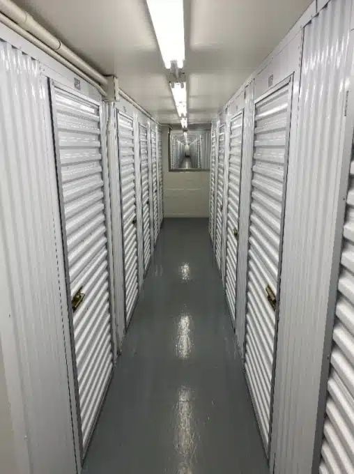 Exterior of storage units.